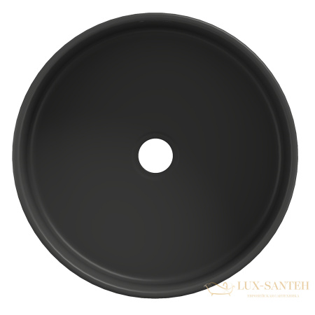 раковина накладная aqueduto espiral, esp0140, круглая d400, черный матовый