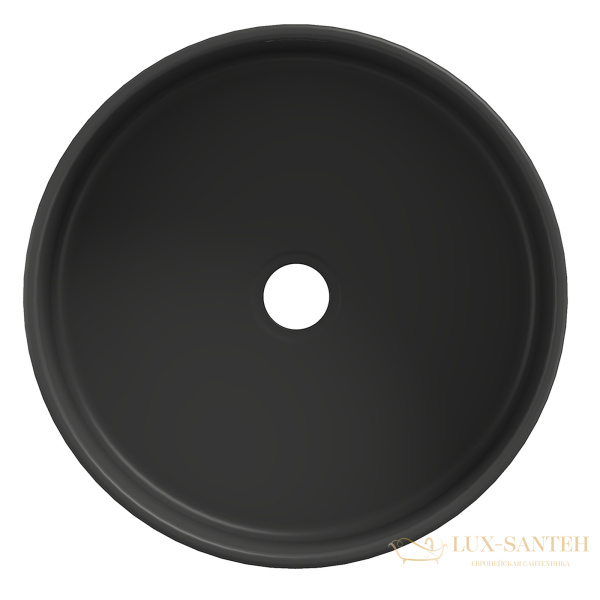 раковина накладная aqueduto espiral, esp0140, круглая d400, черный матовый