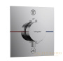 термостат для душа встраиваемый hansgrohe showerselect comfort e, на 2 выхода, 15572000, хром