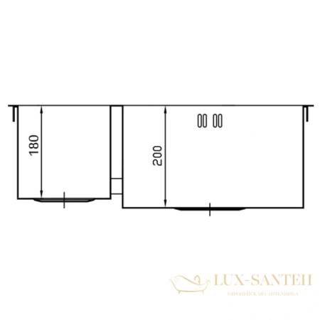 кухонная мойка seaman eco marino smv-z-575dl.b, нержавеющая сталь