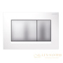 смывнaя клавиша geberit sigma30 115.883.kl.1, белый/матовый хром