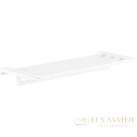 полка для полотенец hansgrohe addstoris 41751700, белый матовый