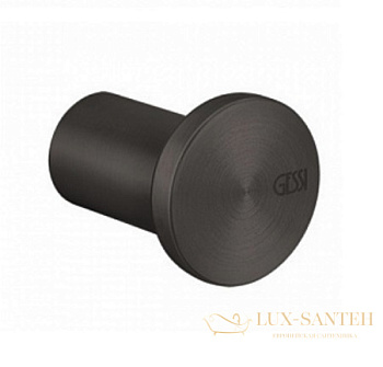 крючок gessi 316 accessories 54821.707, black metal brushed pvd