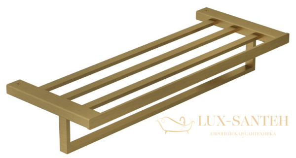 полка для полотенец 600 мм, kludi vela c, 31989n0, золото брашированное