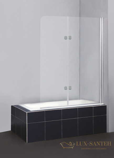 шторка на ванну belbagno sela sela-v-21-120/140-c-cr 120 см профиль хром, стекло прозрачное