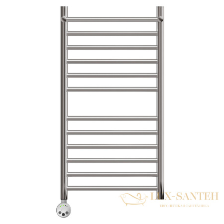 полотенцесушитель 400x800 электрический point аврора pn10148spe п11 с полкой левый/правый, хром