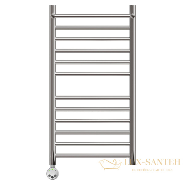 полотенцесушитель 400x800 электрический point аврора pn10148spe п11 с полкой левый/правый, хром