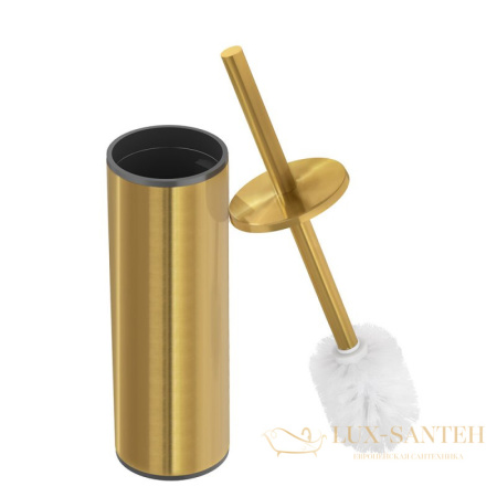 ершик для унитаза подвесной cezares relax-tbs-m-boro, золото брашированное