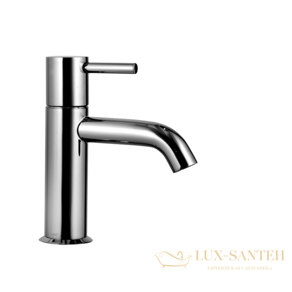 смеситель для раковины, fantini nostromo, 50 02 e804wf, 1 отв., без донного клапана, излив 115мм, хром