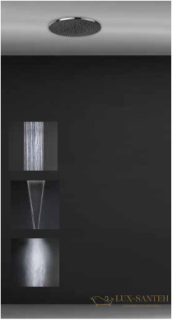 потолочная душевая система gessi inciso 57873.238 внешняя часть, mirror steel