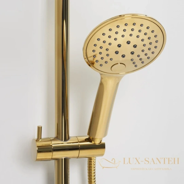 душевая система wasserkraft sauer a171.261.207.pg 300 мм, золотой