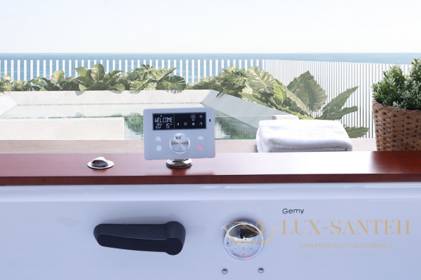 ванна акриловая гидромассажная gemy g9052 ii k l, белый