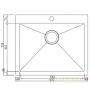 кухонная мойка seaman eco marino smb-6151s.a, нержавеющая сталь