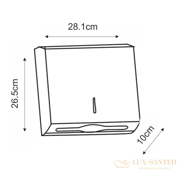 диспенсер для бумажных полотенец wasserkraft k-10091, никель матовый