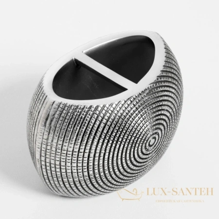 держатель зубных щеток wasserkraft eider k-33328a, серебряный