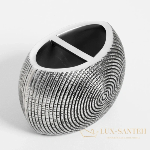 держатель зубных щеток wasserkraft eider k-33328a, серебряный