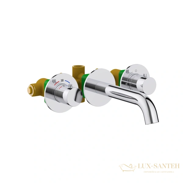 смеситель встраиваемый термостатический для раковины timo saona 2381/00sm, хром