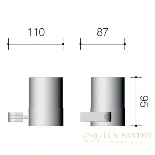 стакан schein allom 223c, хром