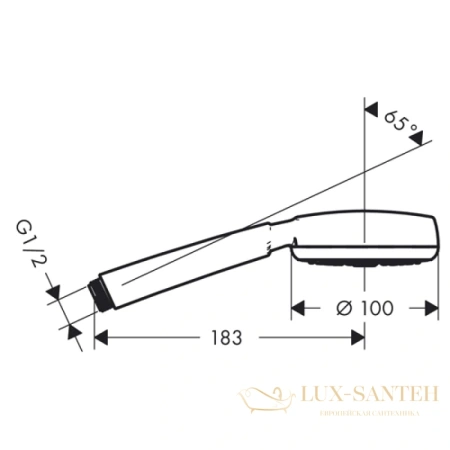 ручной душ hansgrohe crometta 100 1jet 26825400