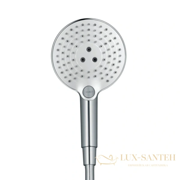 душевая лейка hansgrohe raindance select s 26531400 ecosmart, белый - хром