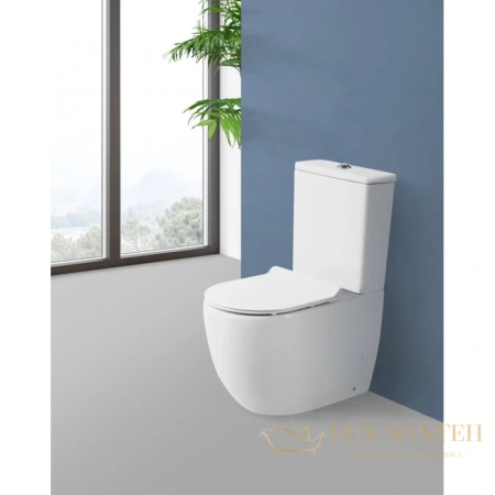 бачок для унитаза belbagno sfera-tr bb2128t 3/4,5 л, белый