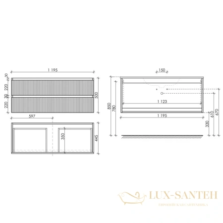тумба sancos snob t snt120w 119,5 см, белый матовый