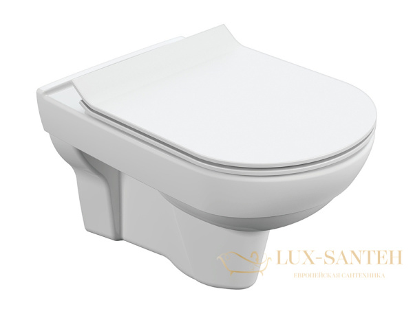 подвесной унитаз cersanit city clean on dpl eo slim, s-mz-city-con-s-dl-w, цвет белый