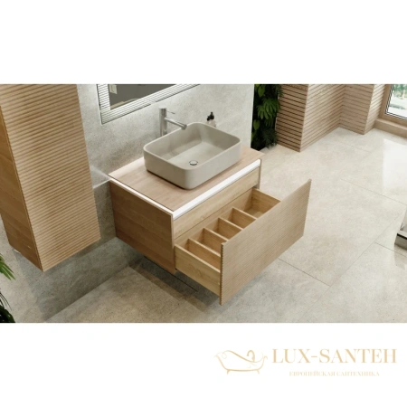 тумба jorno karat kar.01.80/p/bul 80 см, бук светлый 