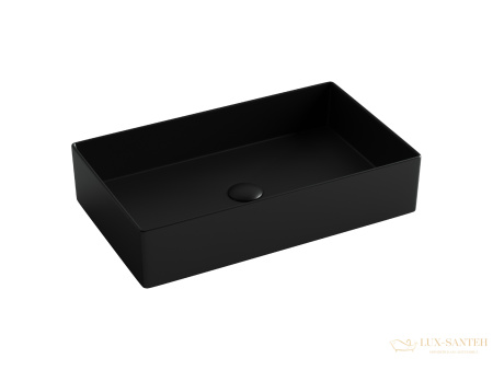 раковина накладная ceramica nova element cn6070mb, 601*361*130 мм, черный матовый
