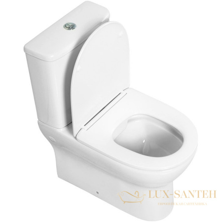 унитаз компакт belbagno energia bb8134cpr/sc без бачка с сиденьем микролифт, белый