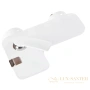 смеситель kludi balance white 524459175 для ванны, хром/белый