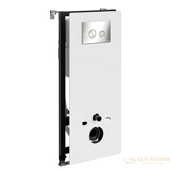 инсталляция для унитаза wasserkraft abens 20 20tlt.010.me.wh.bn01 с панелью смыва, никель