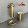 металлическая мыльница colombo design plus w4940.om настольная, золото шлифованное