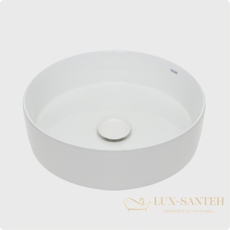 раковина накладная aquame aqm5012, 355 мм, белый глянцевый