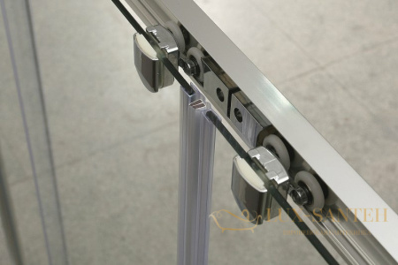 душевая дверь belbagno unique unique-bf-1-120/135-c-cr 135 см профиль хром, стекло прозрачное 