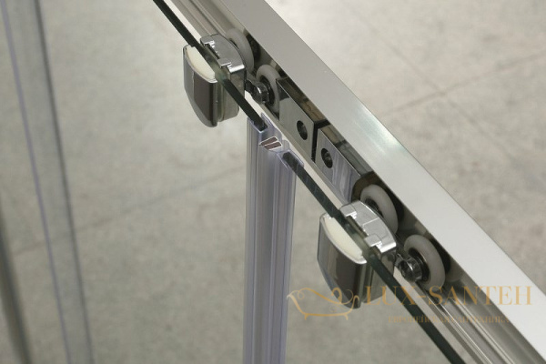 душевая дверь belbagno unique unique-bf-1-120/135-c-cr 135 см профиль хром, стекло прозрачное 