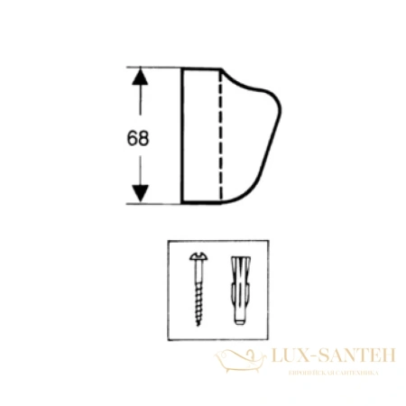 настенный душевой держатель hansgrohe 28321000 хром