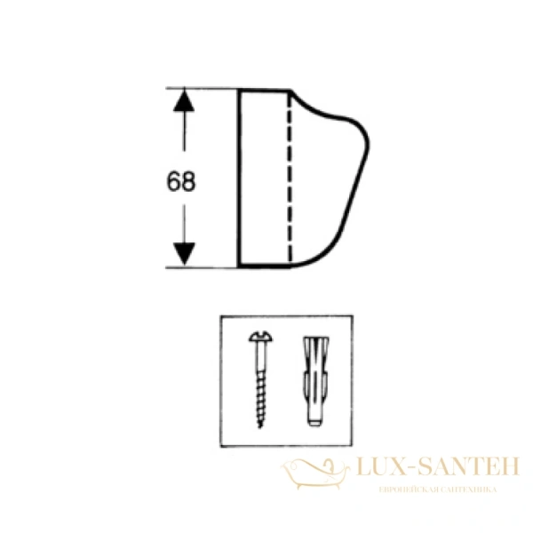 настенный душевой держатель hansgrohe 28321000 хром