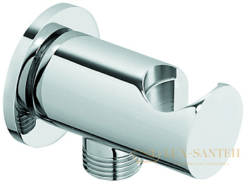 emmevi современный нерегулируемый держатель, c06933ns, с встроенным выводом воды из стены, для ручного душа, цвет зачищенный никель