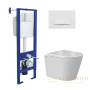 комплект berges 043383: подвесной унитаз vita с системой инсталляции atom 410 и панелью смыва, белый