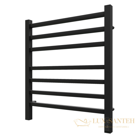 полотенцесушитель 500x600 электрический point вега pn71856b п7, диммер справа, черный