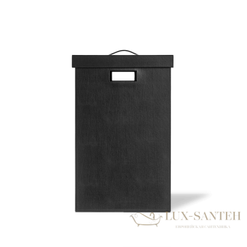 корзина для белья с крышкой decor walther brownie wb, 0924960, черный