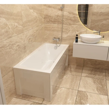 акриловая ванна timo ritta ritta1270 120x70 см, белый