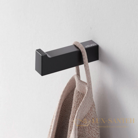 крючок для халата keuco edition 11, 11116370000, черный матовый