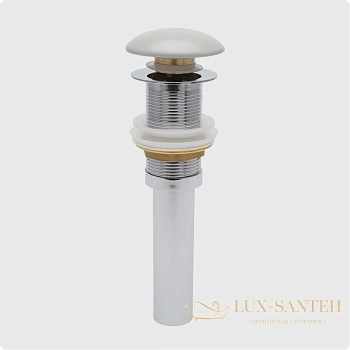 донный клапан для раковины без перелива aquame aqm7002-0mfg, светло-серый матовый