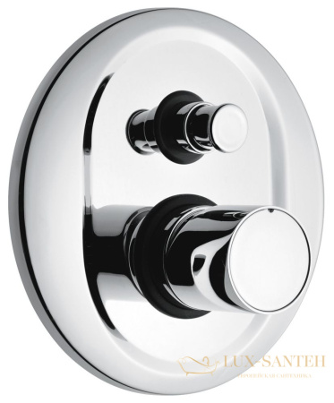 смеситель внутристенный emmevi minu 83019/cr на 2 выхода без рычага, хром