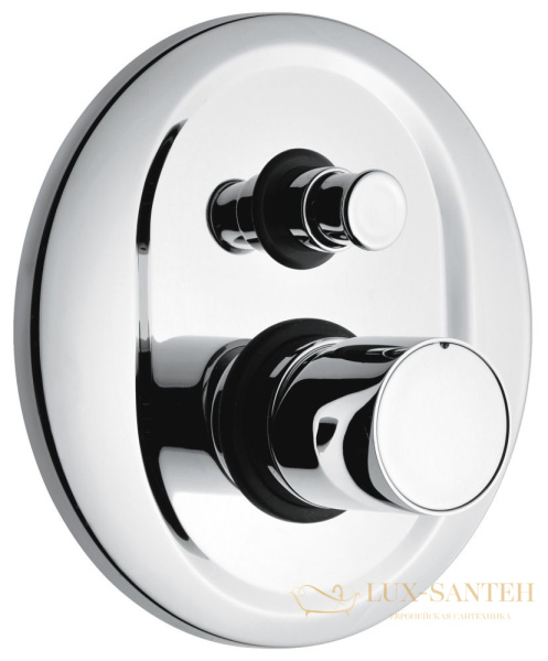 смеситель внутристенный emmevi minu 83019/cr на 2 выхода без рычага, хром