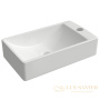 раковина подвесная aqueduto pequeno, peqr0210, 380*220 мм, 1 отверстие под смеситель, правосторонняя, белый глянцевый