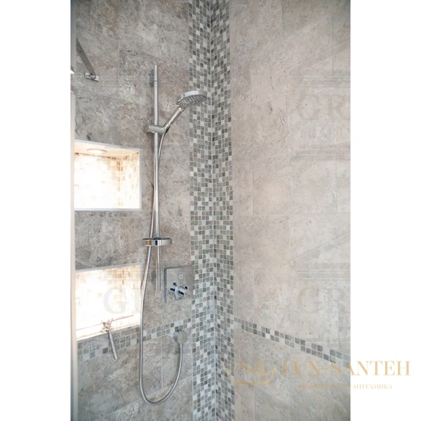 термостат с запорным вентилем hansgrohe showerselect 15762000, хром