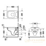 чаша подвесного унитаза duravit d-code 22110900002 компакт, белый